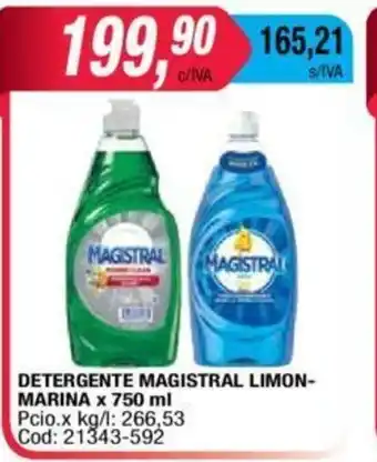 Maxiconsumo Magistral Detergente Limon Marina x 750ml oferta