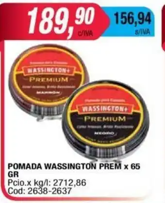 Maxiconsumo Wassington Pomada Liq x 65gr oferta