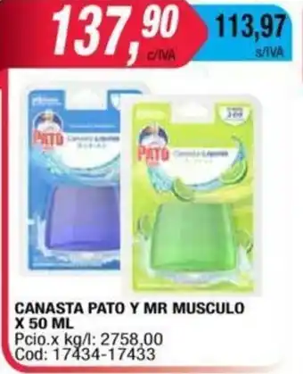 Maxiconsumo Canasta Pato y Mr.Musculo x 50ml oferta
