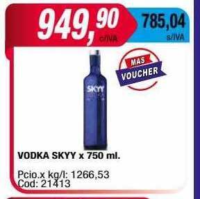 Maxiconsumo Vodka skyy oferta