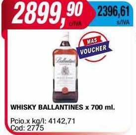 Maxiconsumo Whisky ballantines oferta