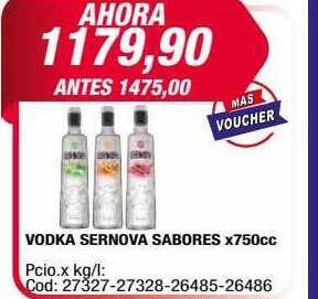 Maxiconsumo Vodka sernova sabores oferta