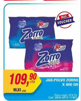 Maxiconsumo Jab polvo zorro oferta