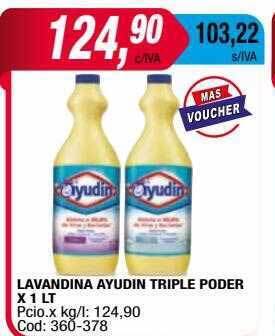 Maxiconsumo Lavandina ayudin triple poder oferta