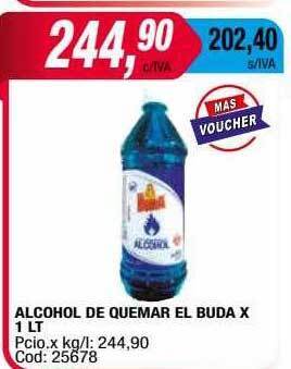 Maxiconsumo Alcohol de quemar el buda oferta