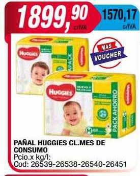 Maxiconsumo Pañal huggies cl mes de consumo oferta