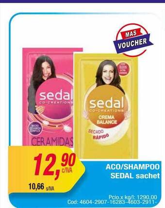 Maxiconsumo Aco shampoo sedal sachet oferta