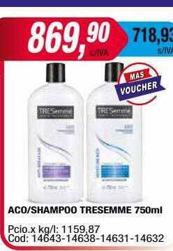 Maxiconsumo Aco shampoo tresemmé oferta
