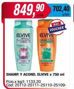 Maxiconsumo Shamp y acond elvive oferta