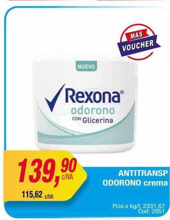Maxiconsumo Antitransp odorono crema oferta