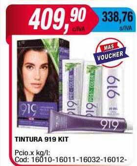 Maxiconsumo Tintura 919 kit oferta