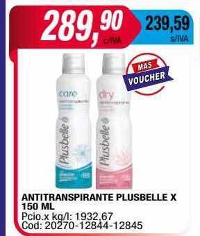 Maxiconsumo Antitranspirante plusbelle oferta