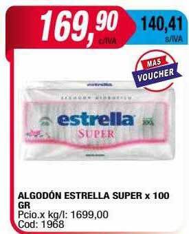 Maxiconsumo Algodón estrella super oferta