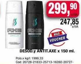 Maxiconsumo Desod y antit axe oferta