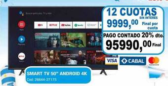 Maxiconsumo Smart tv 50 oferta