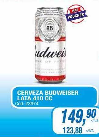 Maxiconsumo Cerveza budweiser oferta