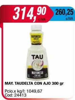 Maxiconsumo May taudelta con ajo oferta