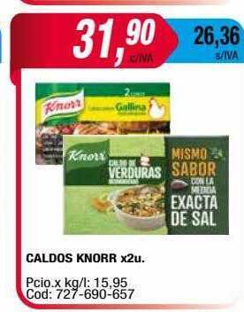 Maxiconsumo Caldos knorr oferta