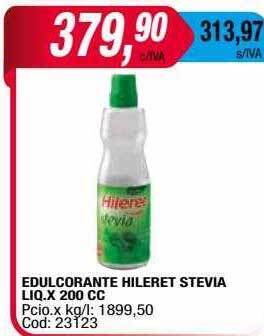 Maxiconsumo Edulcorante hileret stevia liq oferta