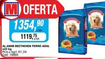 Maxiconsumo Al.Anim Beethoven Perro Adul x22kg oferta