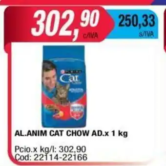 Maxiconsumo Al.Anim Cat Chow Ad x 1kg oferta