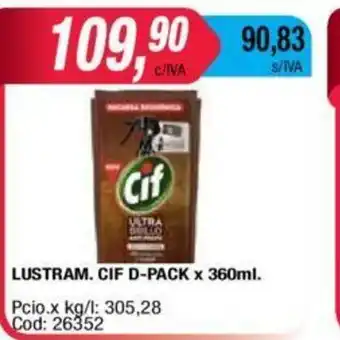 Maxiconsumo Lustram CIF D-Pack x 360ml oferta