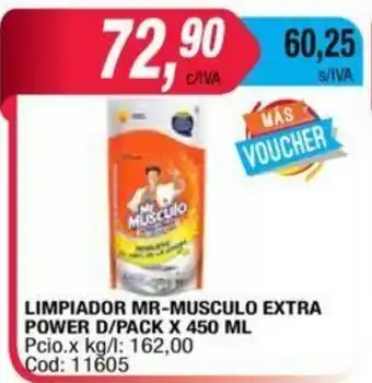 Maxiconsumo Limpiador Mr.Musculo Extra Power D/Pack x 450ml oferta