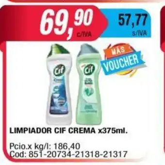 Maxiconsumo Limpiador CIF Crema x 375ml oferta