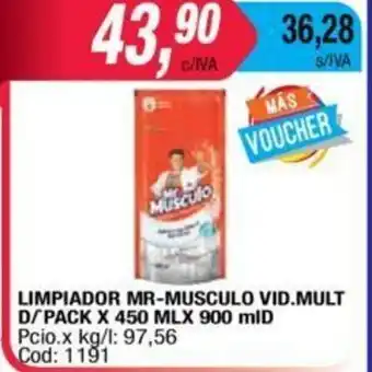 Maxiconsumo Limpiador Mr.Musculo Vid.Mult D/Pack x 450ml oferta
