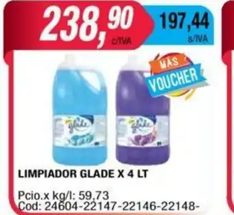Maxiconsumo Limpiador Glade x 4lt oferta