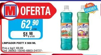 Maxiconsumo Limpiador Poett x 900ml oferta