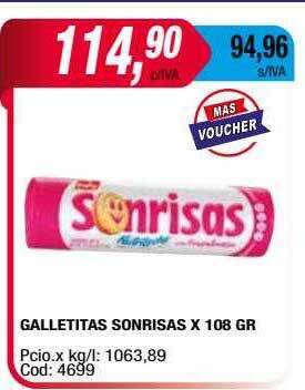 Maxiconsumo Galletitas sonrisas oferta
