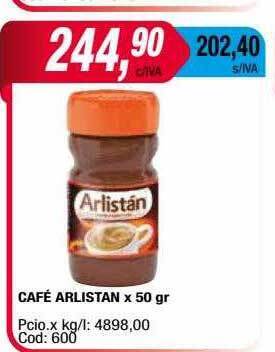 Maxiconsumo Café arlistan oferta