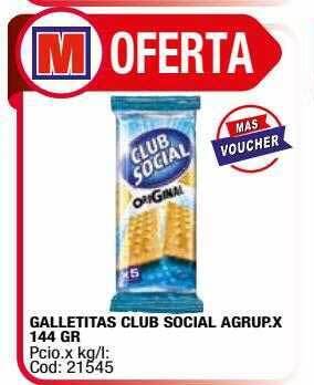 Maxiconsumo Galletitas club social agrup oferta