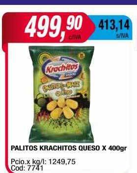 Maxiconsumo Palitos krachitos queso oferta