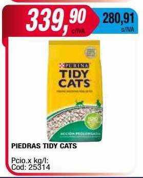 Maxiconsumo Piedras tidy cats oferta