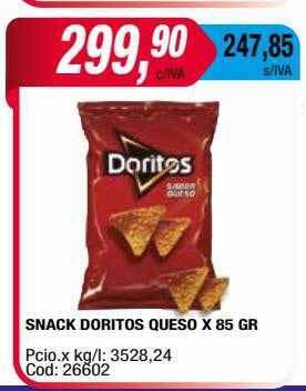 Maxiconsumo Snack doritos queso oferta
