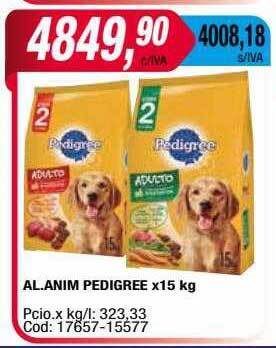 Maxiconsumo Al anim pedigree oferta