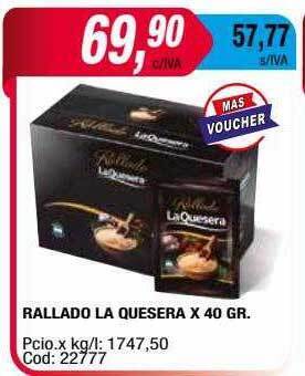 Maxiconsumo Rallado la quesera oferta