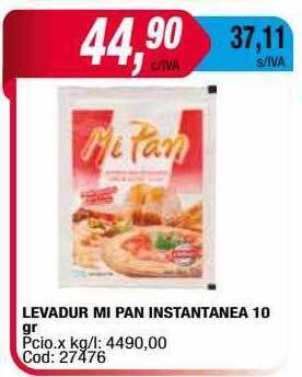 Maxiconsumo Levadur mi pan instantanea oferta