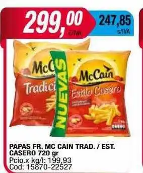 Maxiconsumo Papas fr mc cain trad est casero oferta