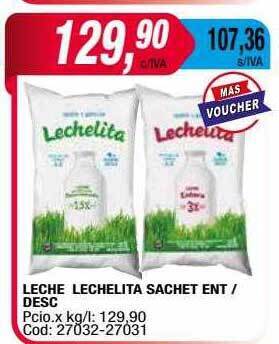 Maxiconsumo Leche lechelita sachet ent desc oferta