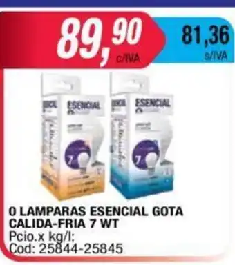 Maxiconsumo Esencial O Lamparas Gota Calida-Fria 7 Wt oferta