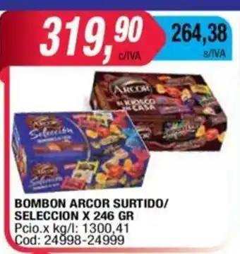 Maxiconsumo Bombon Arcor Surtido/Seleccion x 246 gr oferta