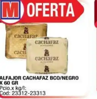 Maxiconsumo Cachafaz Alfajor BCO/Negro x 60gr oferta