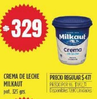 Supermercados Vea Crema de Leche Milkaut oferta