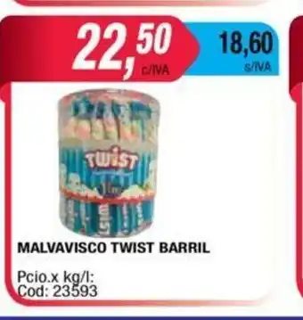 Maxiconsumo Twist Malvavisco Barril oferta