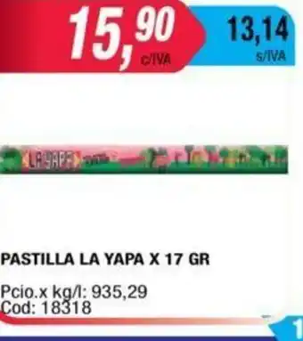 Maxiconsumo Pastilla La Yapa x 17 gr oferta