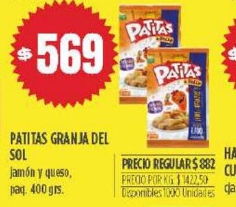 Supermercados Vea Patitas Granja Del Sol oferta