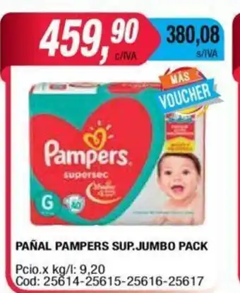 Maxiconsumo Pampers Pañal Sup.Jumbo Pack oferta